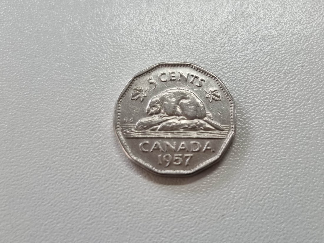  Kanada 5 Cent 1957 Umlauf   