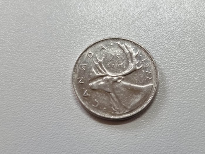 Kanada 25 Cent 1977 Umlauf   