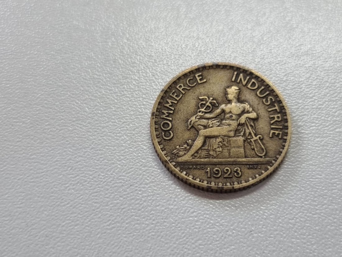  Frankreich 1 Franc 1923 Umlauf   