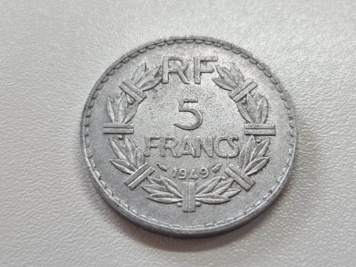  Frankreich 5 Franc 1949 Umlauf   