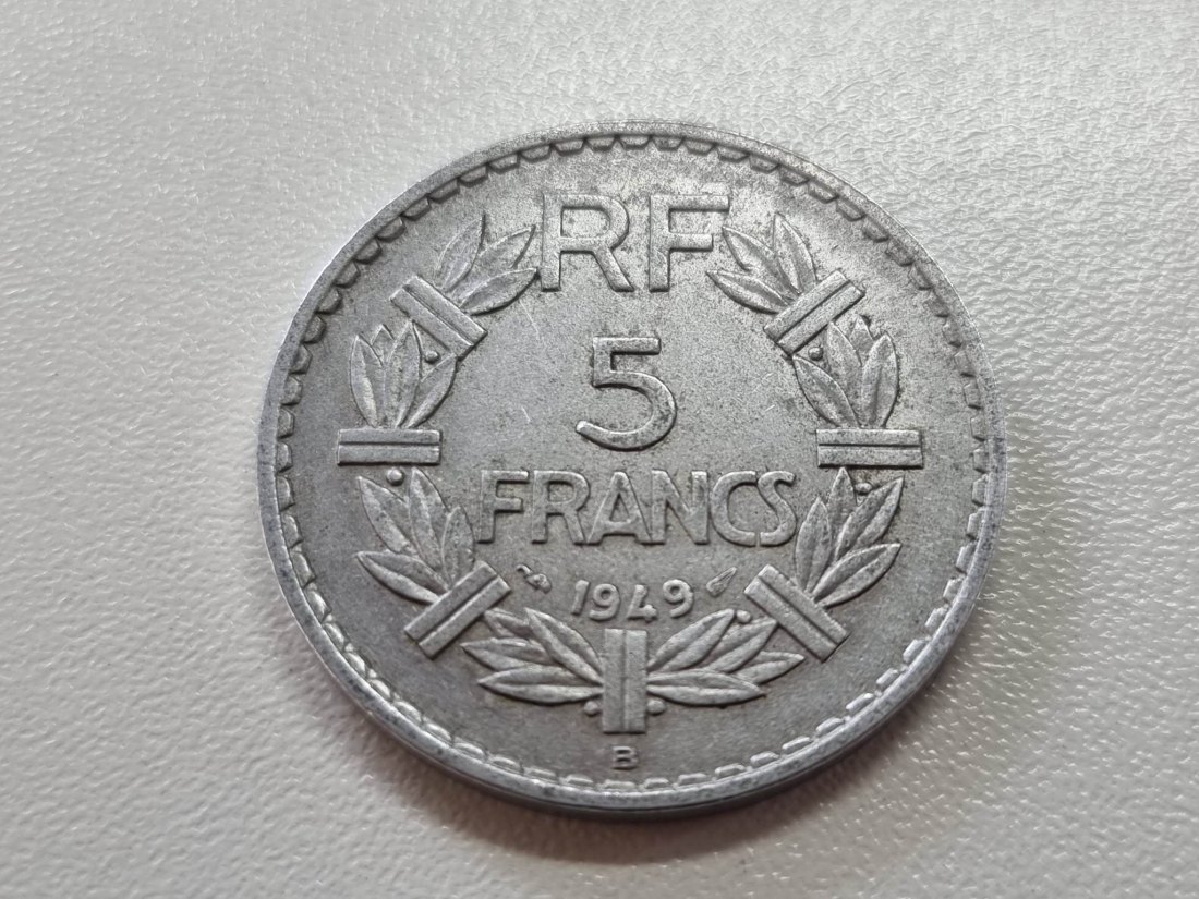  Frankreich 5 Franc 1949 B Umlauf   