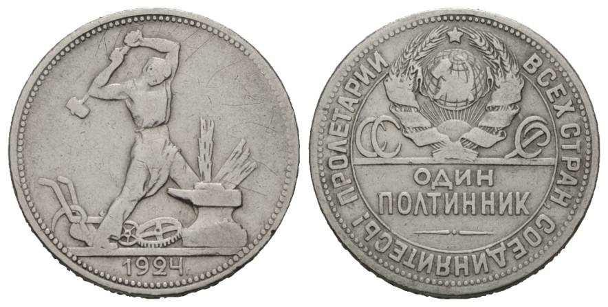  Russland; 50 Kopeken 1924   