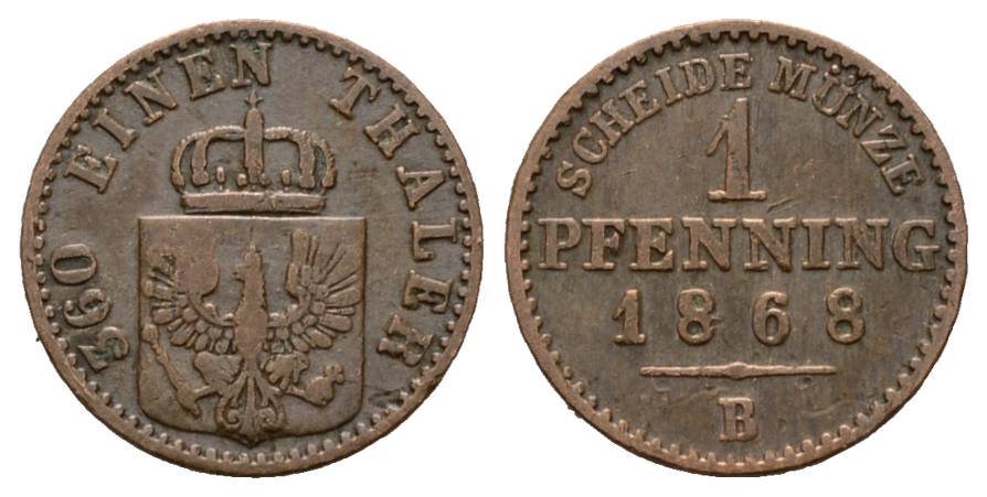  Brandenburg-Preußen; Kleinmünze 1868   