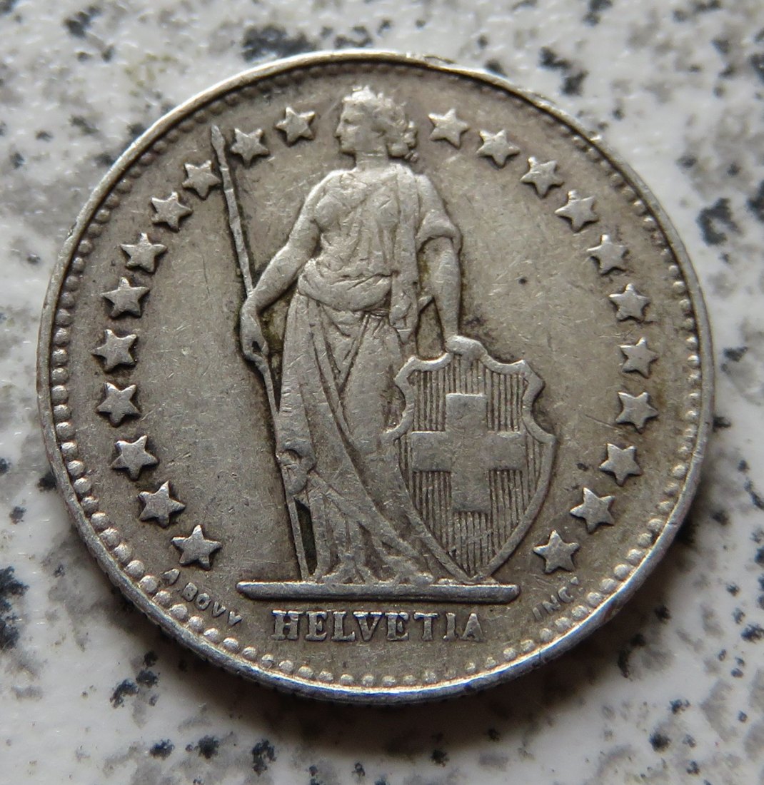  Schweiz 1/2 Franken 1929   