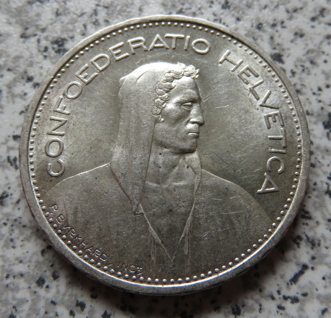  Schweiz 5 Franken 1939   