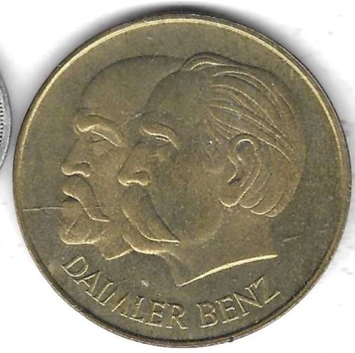  Medaille Daimler Benz 1986, 100 Jahre Fortschritt Automobil, Stempelglanz, 40 mm, 20,35 gr,   