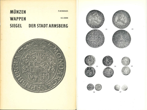  Berghaus, Peter / Korn, H.E.; Münzen, Wappen, Siegel der Stadt Arnsberg   
