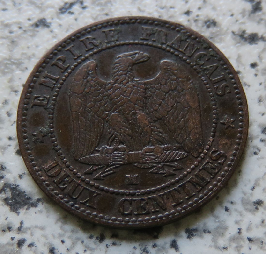  Frankreich 2 Centimes 1854 MA   