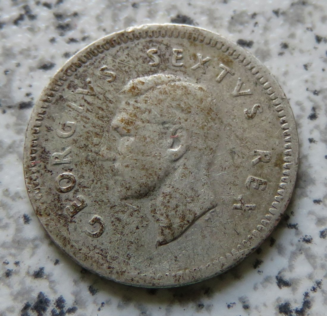  Südafrika 3 Pence 1948   