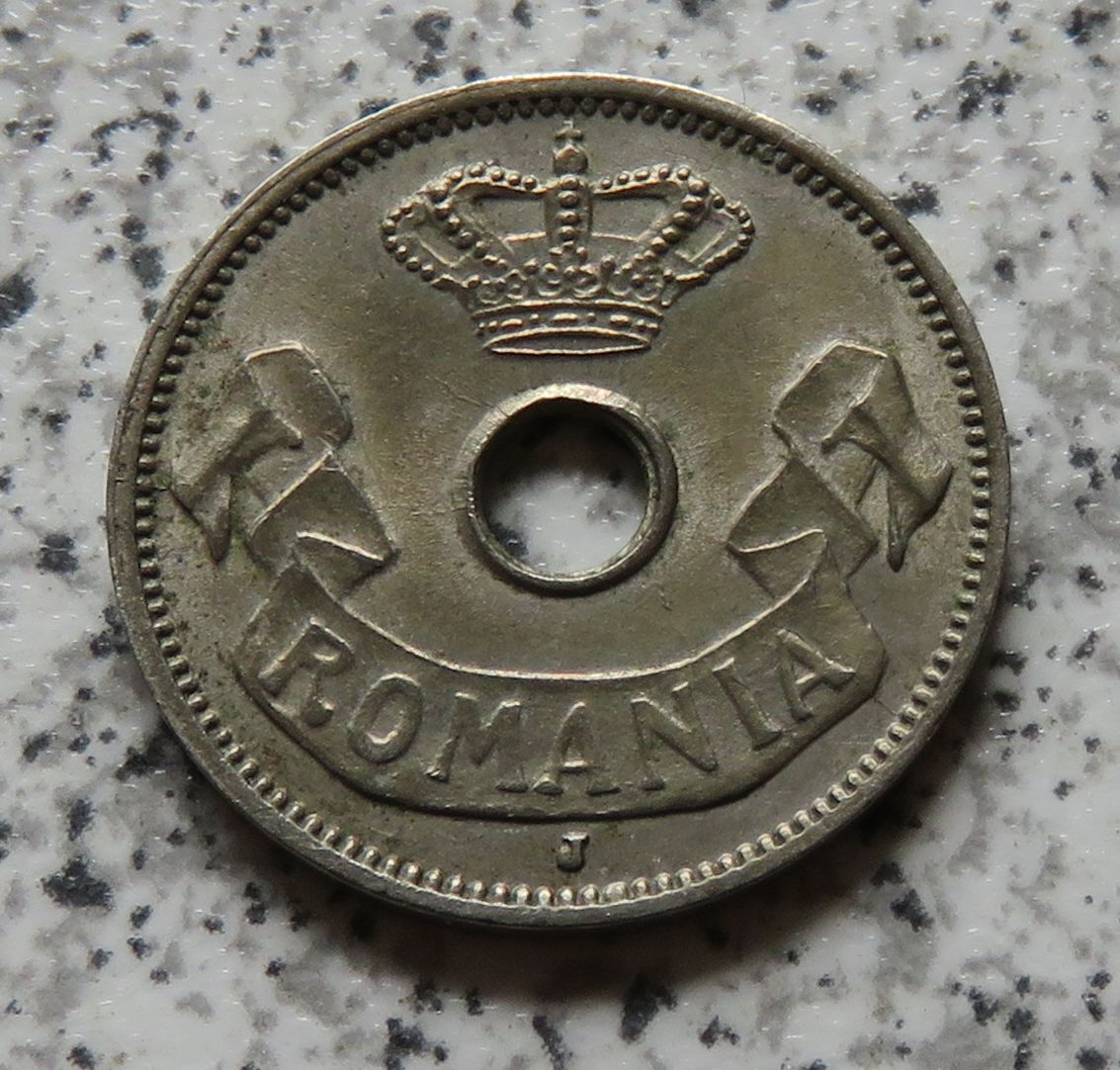  Rumänien 5 Bani 1906 J, Erhaltung   