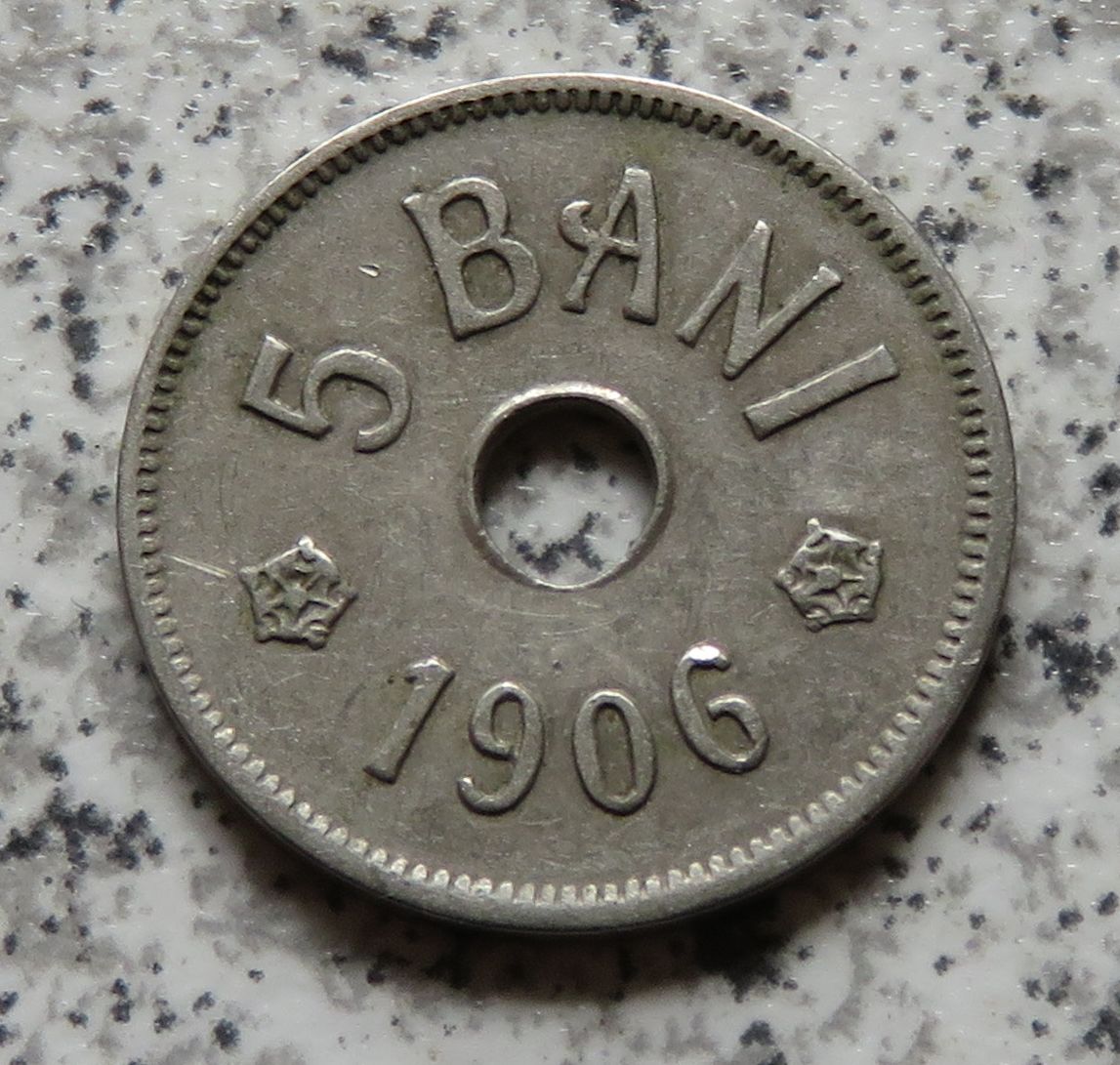  Rumänien 5 Bani 1906 J   