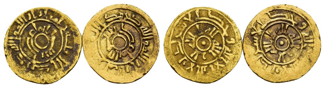 PEUS 9245 Osmanisches Reich Rau insg. 1,25 g 1/4 Dinar-Lot GOLD (2 Münzen)  Sehr schön