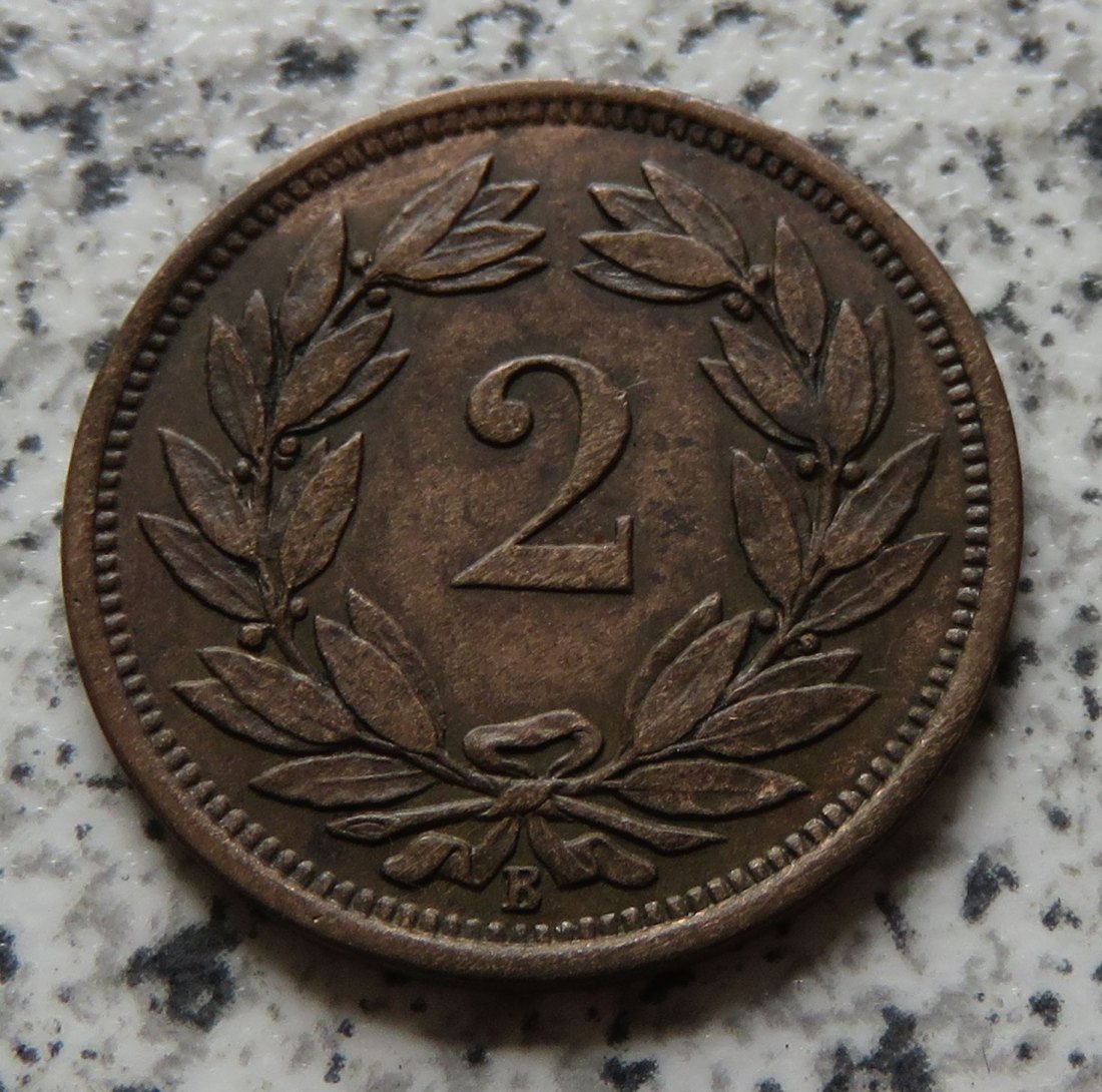  Schweiz 2 Rappen 1879   