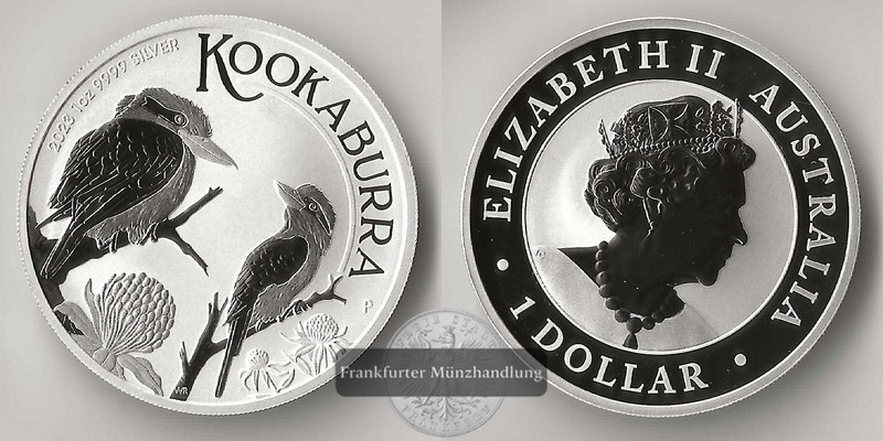  Australien,  1 Dollar  2023  Kookaburra FM-Frankfurt  Feinsilber: 31,1g   