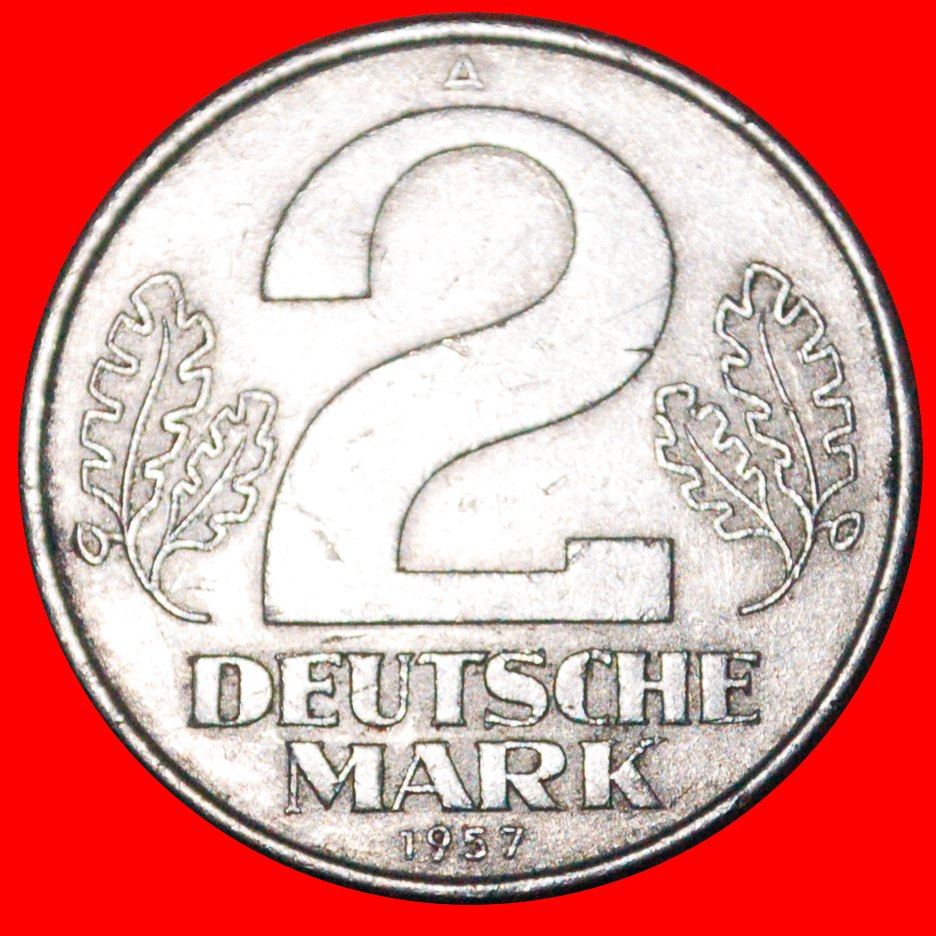  * DEUTSCHE MARK★ DEUTSCHLAND  ★ 2 MARK 1957A! ★OHNE VORBEHALT!   