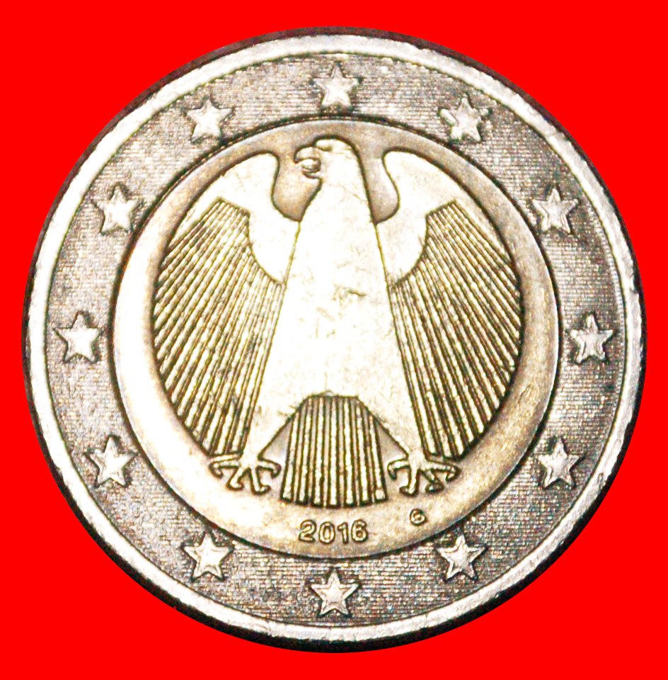  * NON-PHALLIC TYPE 2008-2023: GERMANY ★ 2 EURO 2016G! LOW START ★ NO RESERVE!   