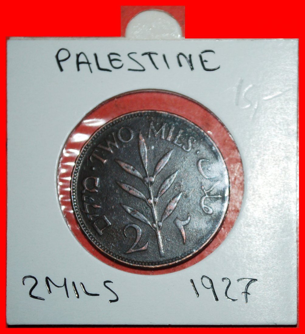  * GREAT BRITAIN 1927-1947:PALESTINE (israel IN FUTURE)★2 MILS 1927 IN HOLDER★LOW START ★ NO RESERVE!   