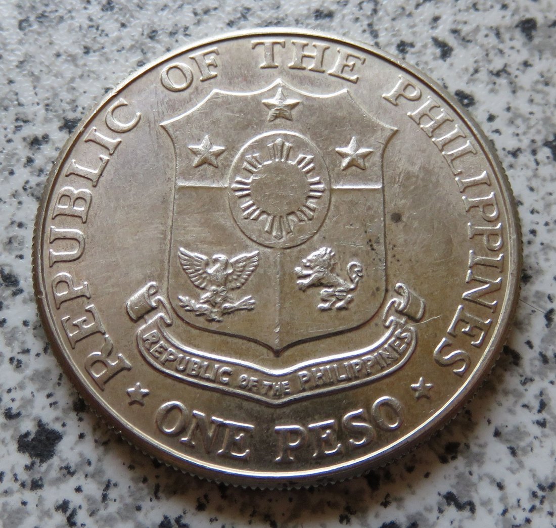  Philippinen 1 Peso 1967   