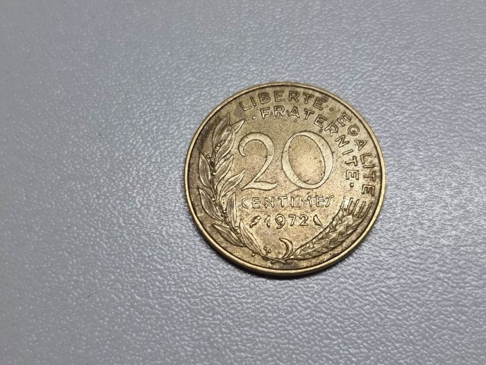  Frankreich 20 Centimes 1972 Umlauf   