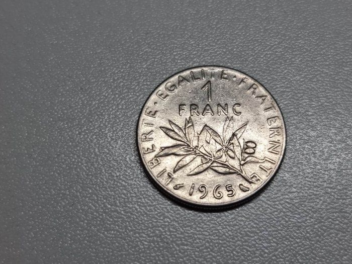  Frankreich 1 Franc 1965 Umlauf   