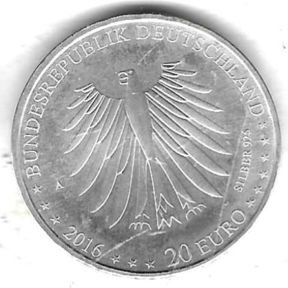  BRD 10 Euro 2016, Rotkäppchen, Silber 18 gr. 0,925, BU, siehe Scan unten   