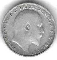  Großbritannien Threepence 1907, Silber 1,41 gr. 0,925, gut erhalten, siehe Scan unten   