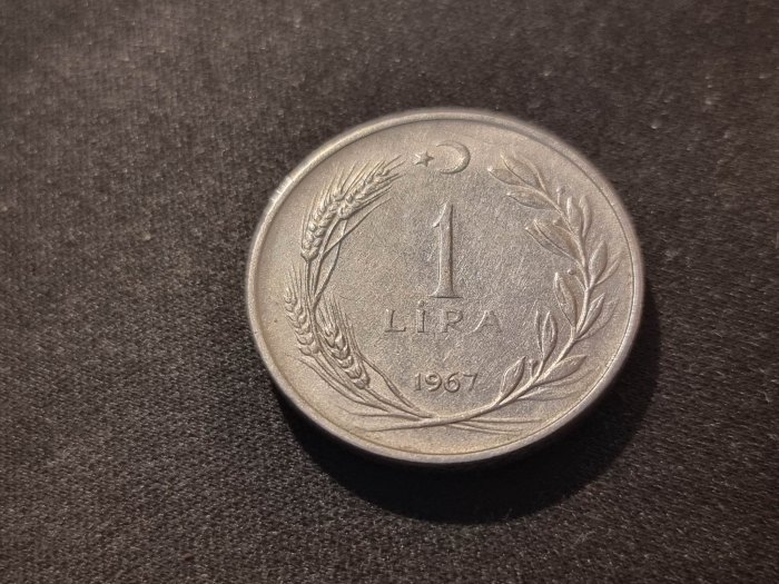  Türkei 1 Lira 1967 Umlauf   