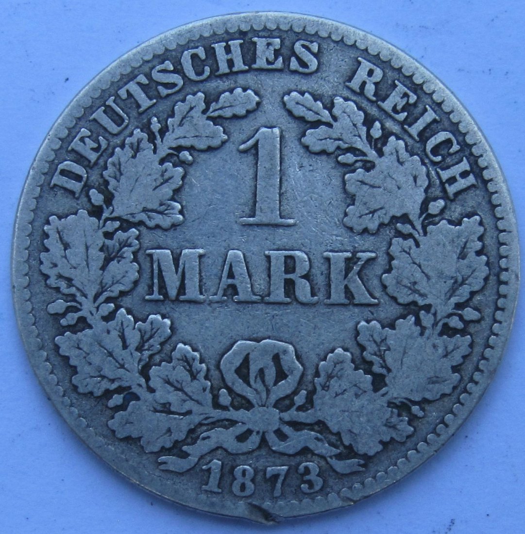  Kaiserreich: 1 Mark 1873 B   