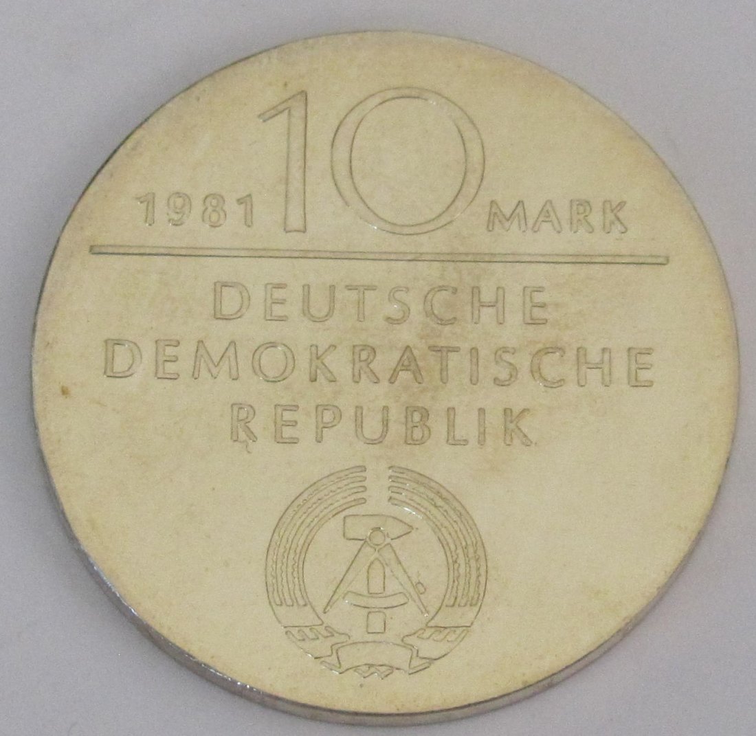  DDR: 10 Mark Hegel 1981   