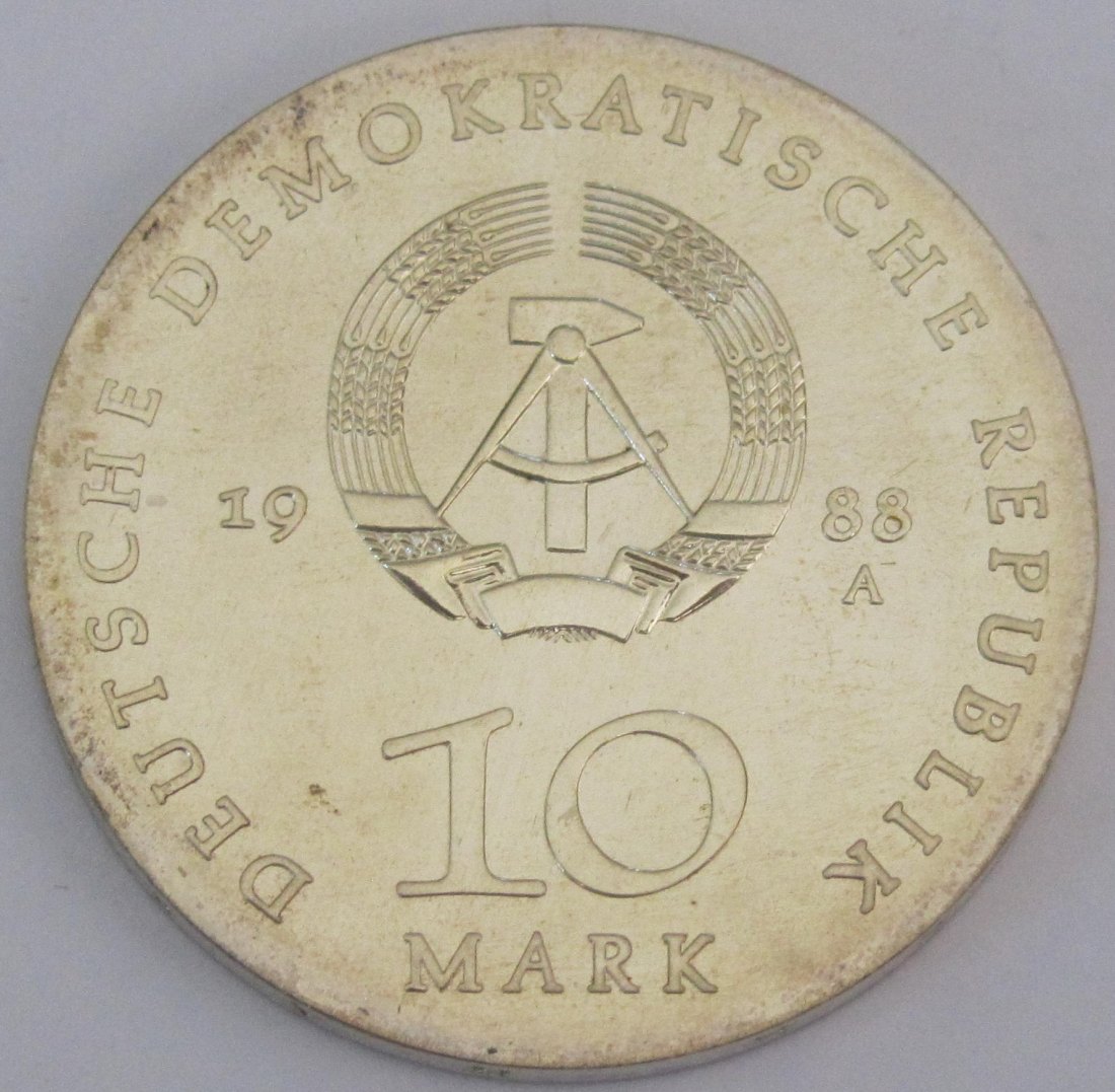  DDR: 10 Mark Hutten 1988   