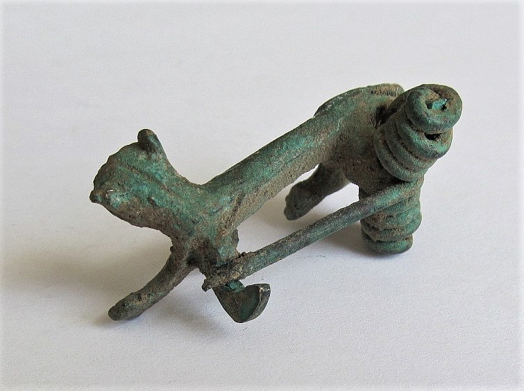  Löwe - Fibel - Brosche - Bronze - Römisch - Rom   
