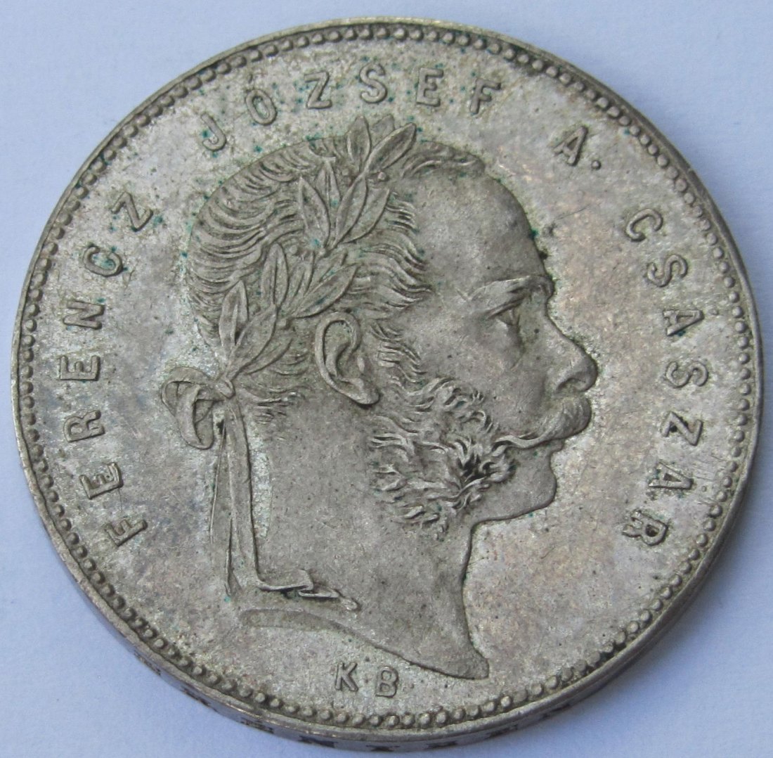  Ungarn: 1 Forint 1869   