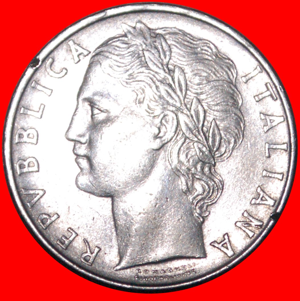  * GODDESS MINERVA (1954-1989): ITALY ★ 100 LIRAS 1963R! LOW START ★ NO RESERVE!   