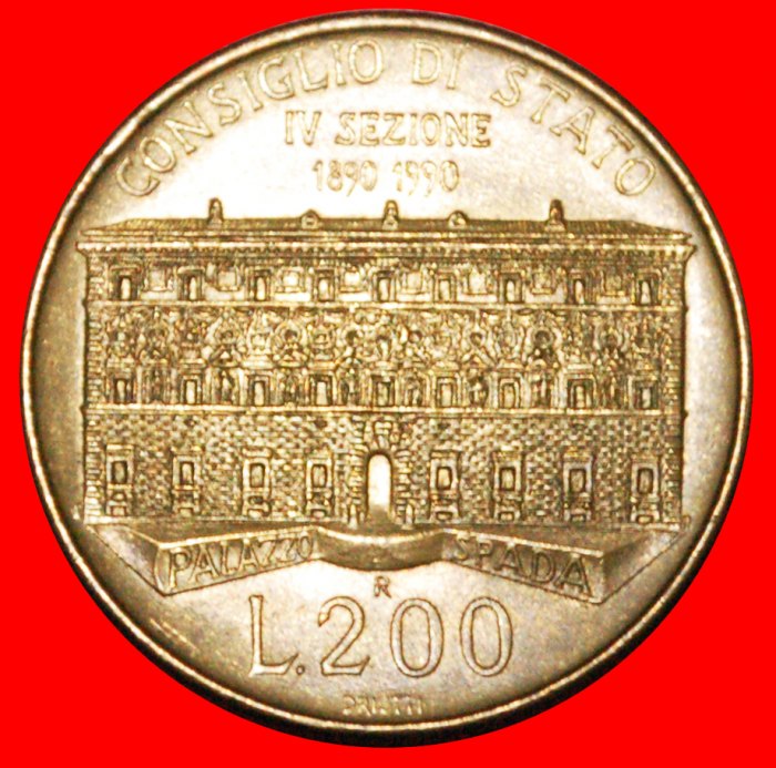  * PALAST: ITALIEN ★ 200 LIRE 1890-1990R! OHNE VORBEHALT!   