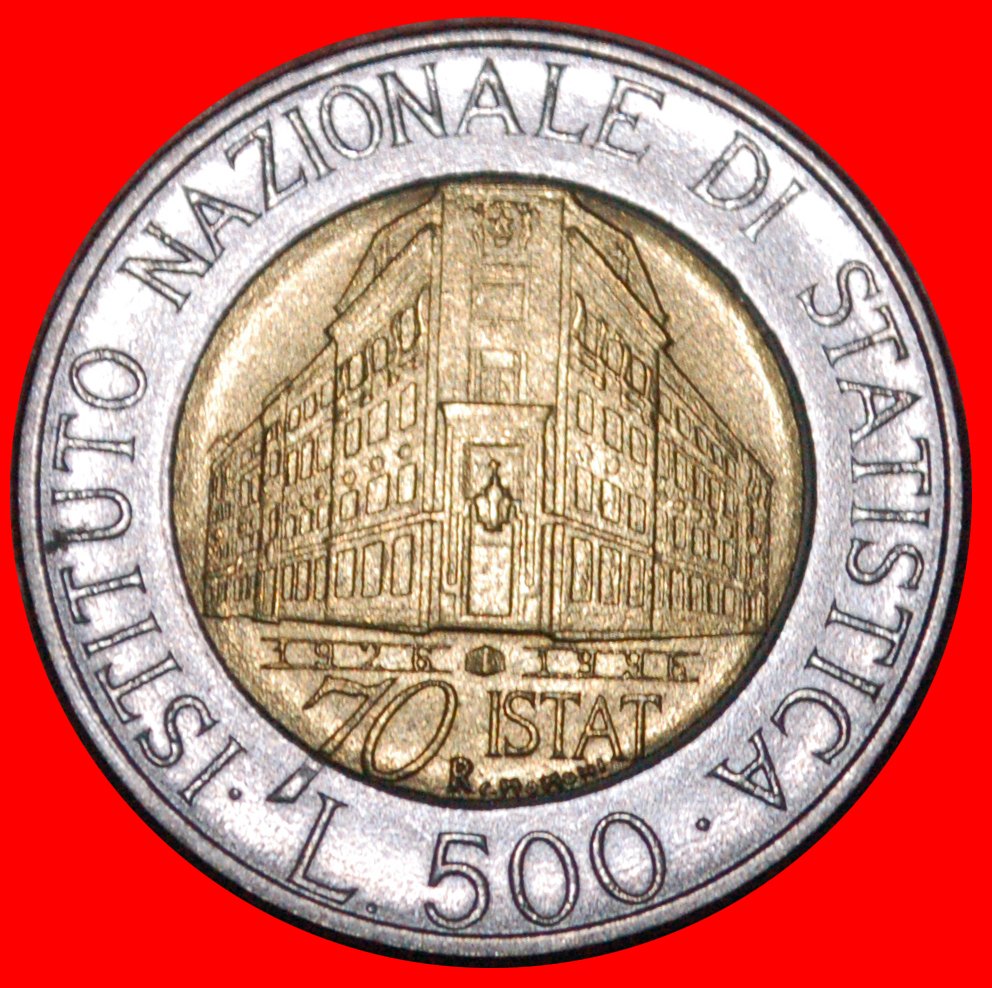 * INSTITUT: ITALIEN ★ 500 LIRE 1926-1996R! STG STEMPELGLANZ! OHNE VORBEHALT!