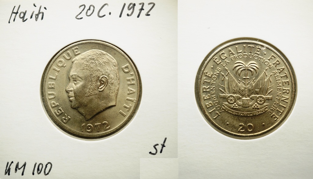  Haiti, 20 Centimes 1972   