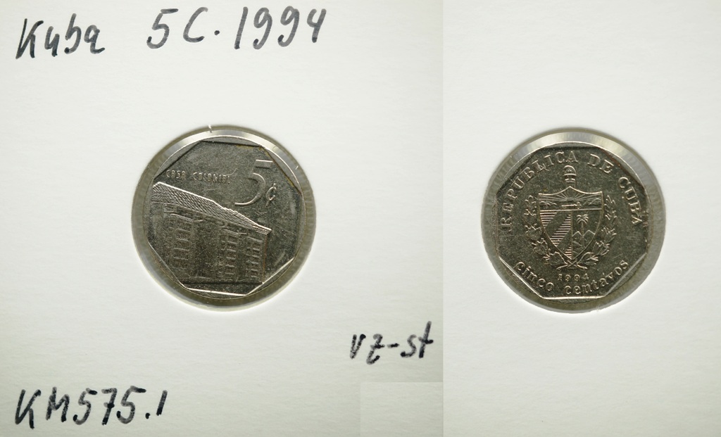  Kuba 5 Centavo 1994   