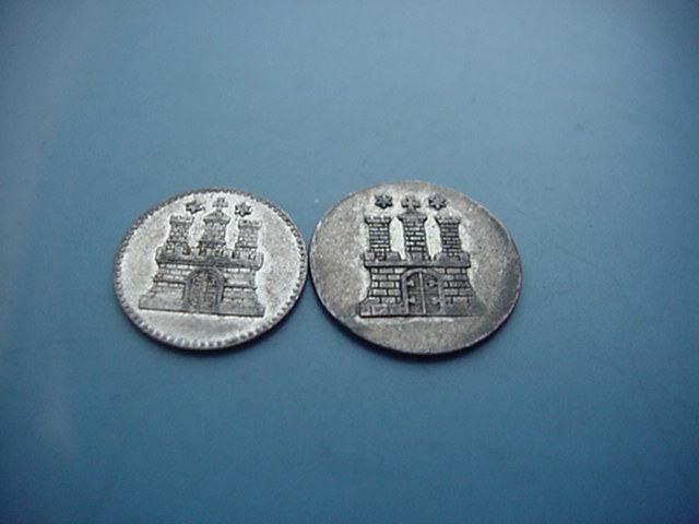 Hamburg Sechsling 1851/Dreiling1855