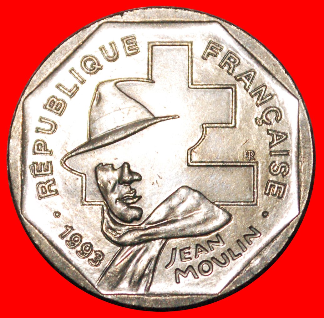  * JEAN MOULIN (1899-1943): FRANCE ★ 2 FRANCS 1993 MINT LUSTRE! LOW START★NO RESERVE!   