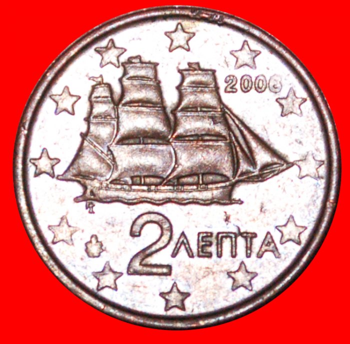  * SCHIFF (2002-2023): GRIECHENLAND ★ 2 EUROCENT 2006! OHNE VORBEHALT!   