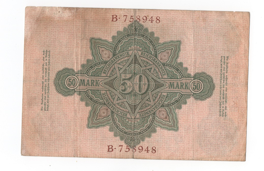  Dt. Reich 50 Mark 1906 - Banknote - Siehe scan   