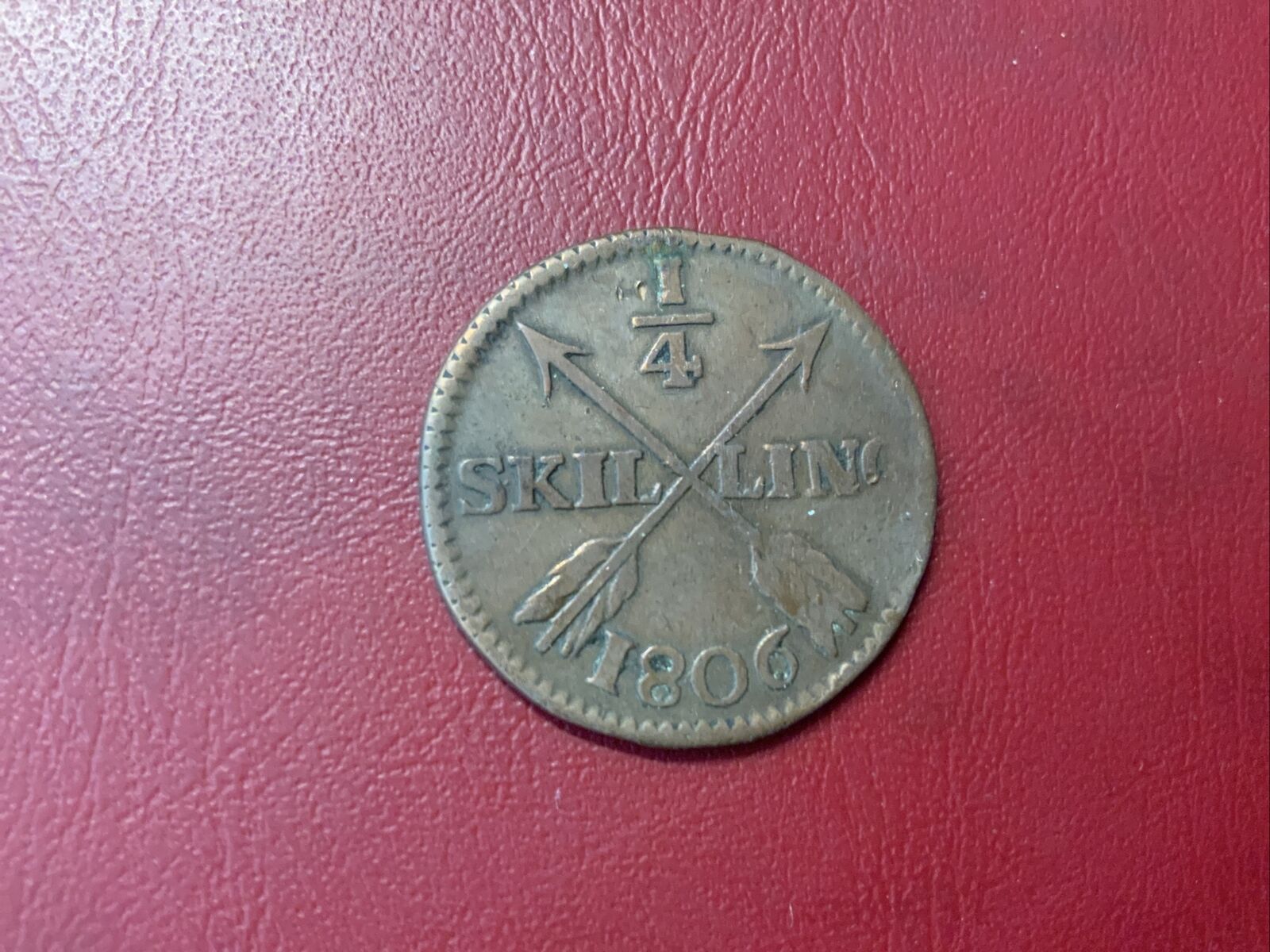  Schweden 1/4 Skilling 1806 Gustav IV. Adolf   