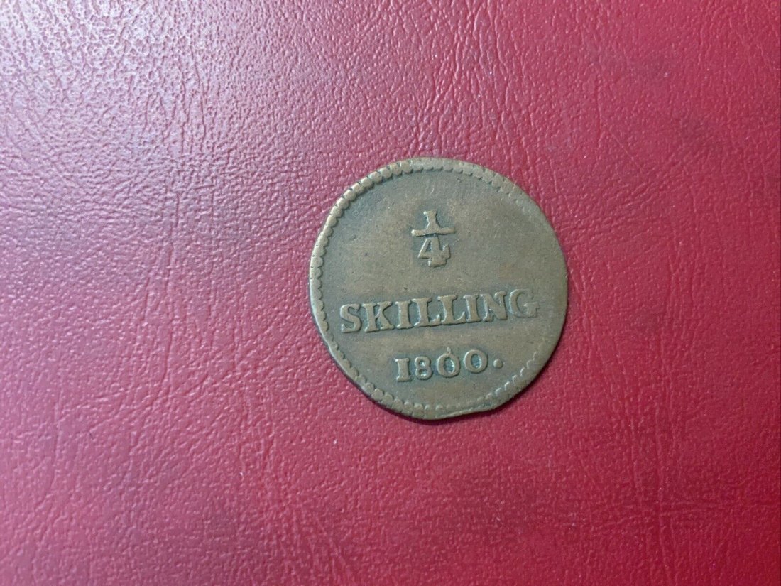  Schweden 1/4 Skilling 1800 Gustav IV. Adolf   