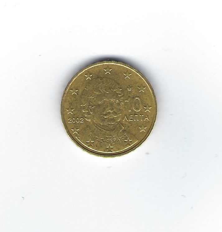  Griechenland 10 Cent 2002 F   