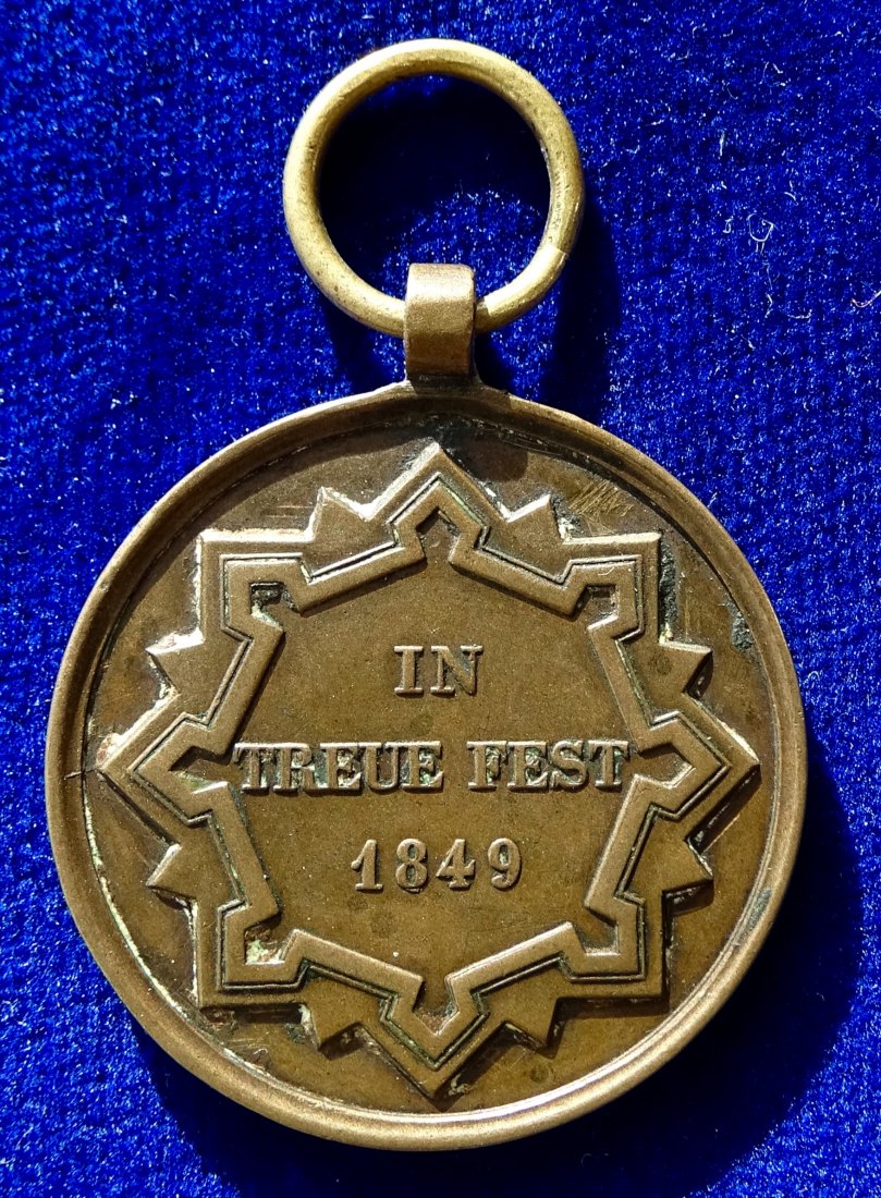  Landau i.d. Pfalz, Bayern 1849, Medaille zur Verteidigung der Festung gegen die Revolution   