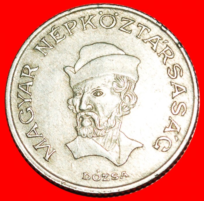 * KOMMUNISMUS 1982-1989: UNGARN ★ 20 FORINTS 1983 DOZSA (1470 - 1514) IM HUT! OHNE VORBEHALT!