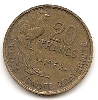  Frankreich 20 Francs 1952 #220   