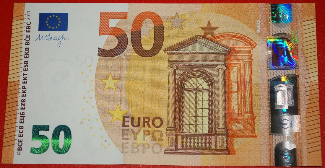 * NEW EUROPE russian TYPE: FRANCE ★ 50 EURO 2017 PREFIX UC U015C4! UNC CRISP★LOW START ★ NO RESERVE!