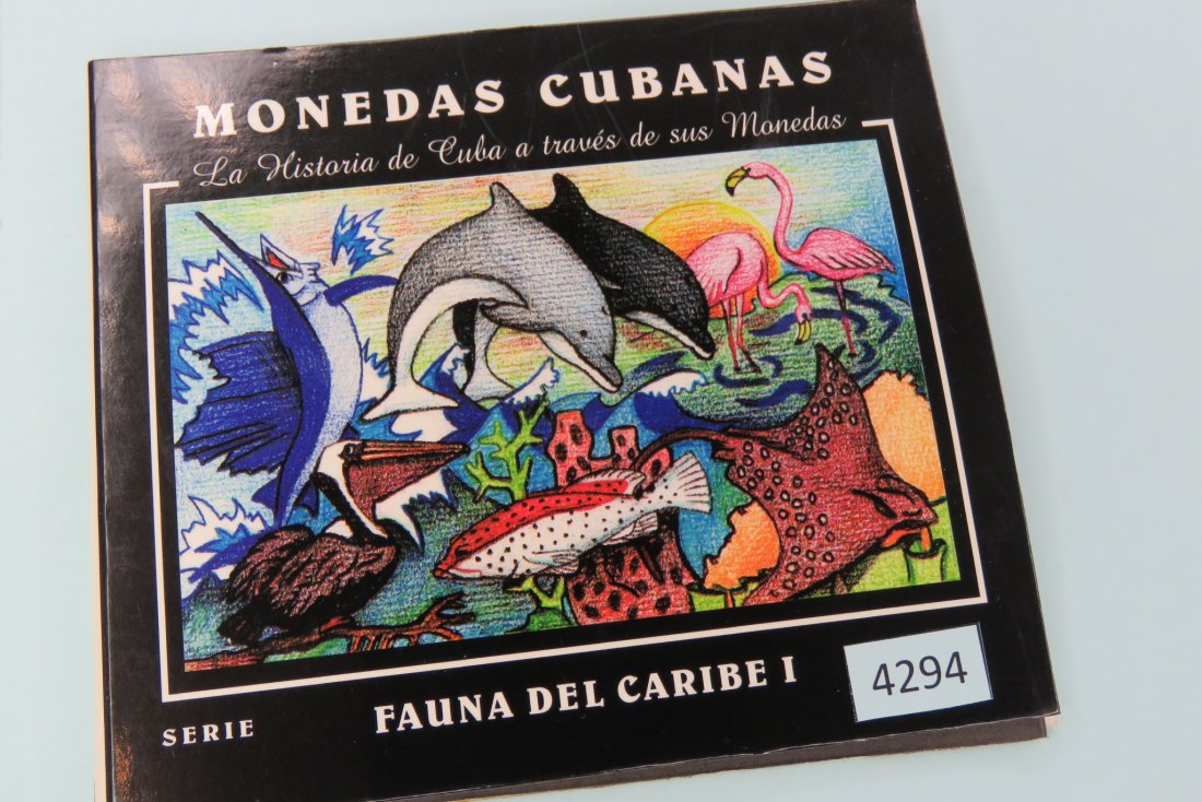  4294 Kuba 1994; Faunaa del Caribe; Set aus 6 x 1 Peso; COLOR   
