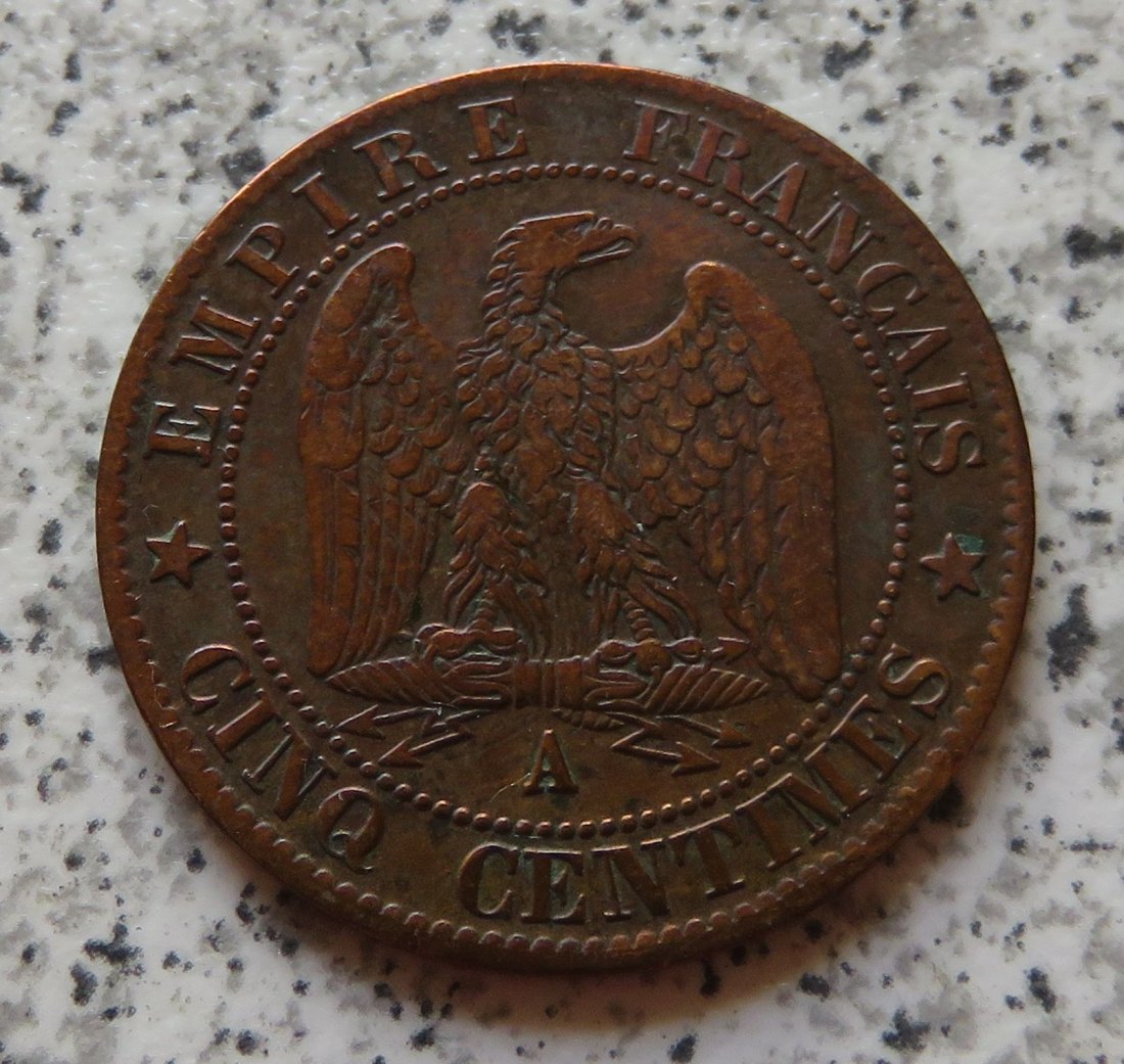  Frankreich 5 Centimes 1862 A   